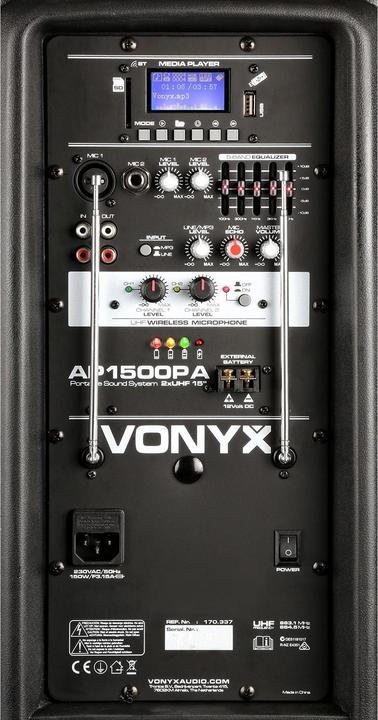 Actual product image Vonyx AP1500PA (Active, 1x 800 W)