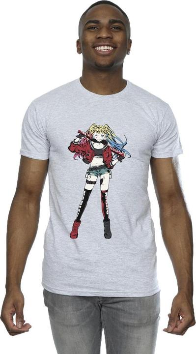Actual product image Mens Harley Quinn Standing Pose T-Shirt (L)