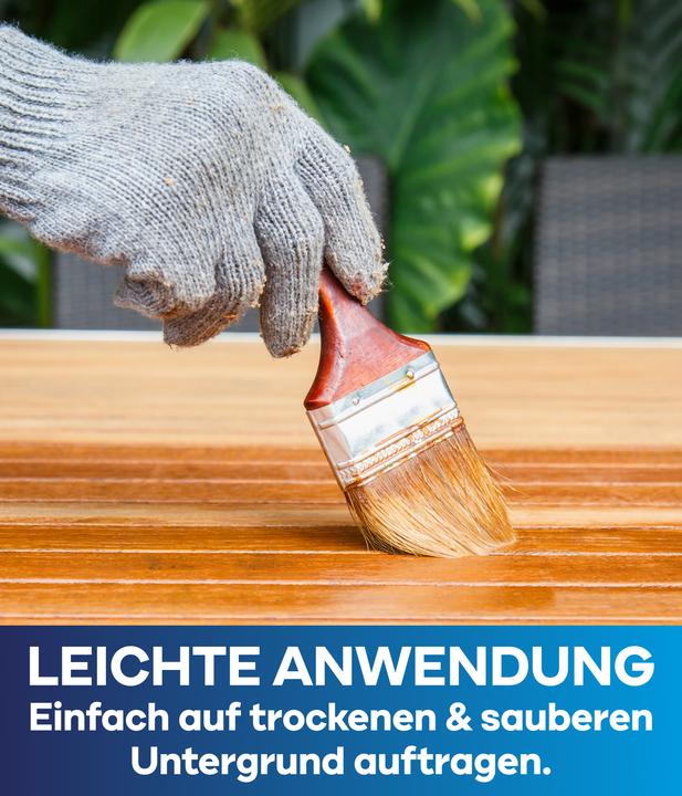 Produktbild Plid Holzlasur 1,5l, für ca. 20m² + Lasurpinselset 3 tlg. / Holzschutzlasur (Kiefer, 1.50 l)