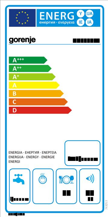 Energy Label Gorenje GV673B60