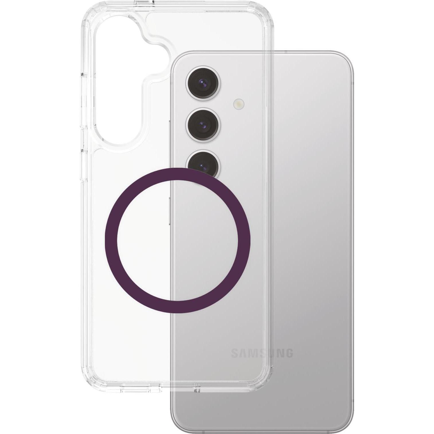 PanzerGlass CARE by  Flagship Case Transparent Urban Combat m. Plum Purple Qi Compatible Samsung Ga (Samsung Galaxy S25+...