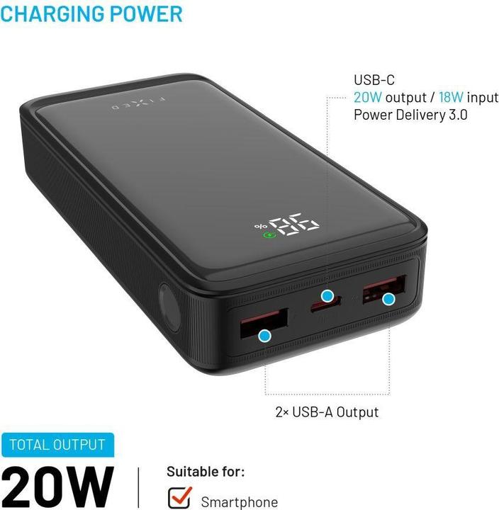 Produktbild Fixed Zen2 20, PD 20W, 20 000 mAh (20000 mAh, 20 W)