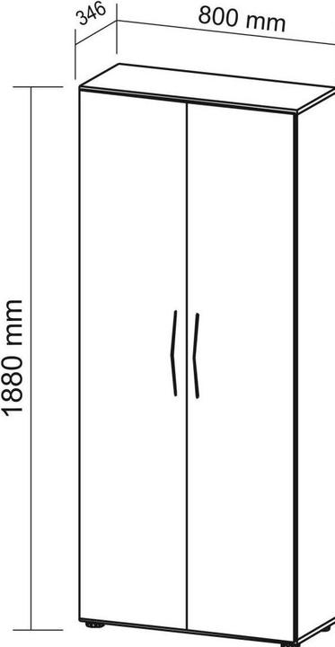 Immagine prodotto Hammerbacher Base (80 x 34.60 x 188 cm)