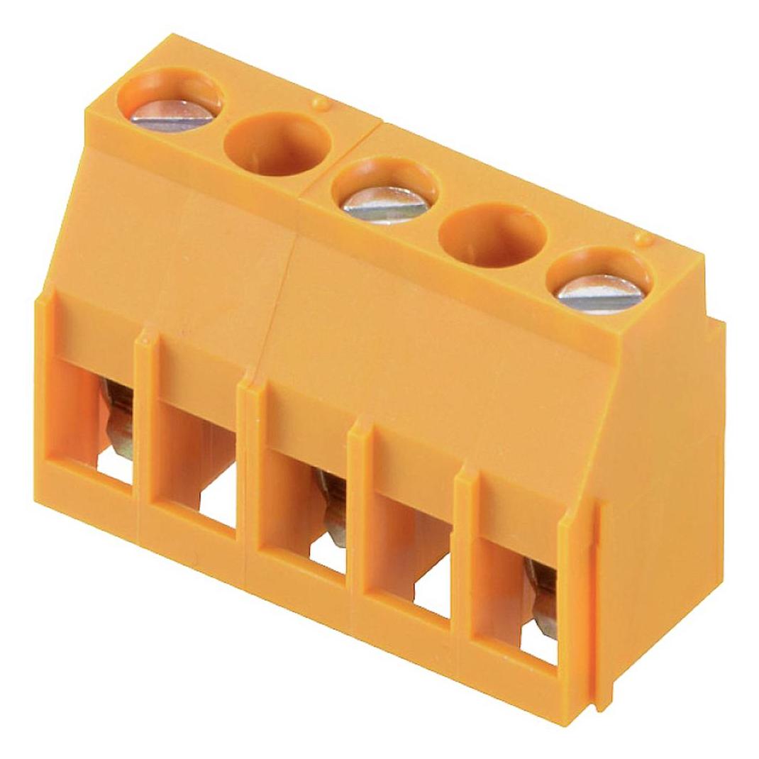 Weidmüller 2613320000 Schroefklemmenblok 4 mm² Aantal polen (aantal) 2 Oranje 100 st., Kabels + Stekkers, Oranje