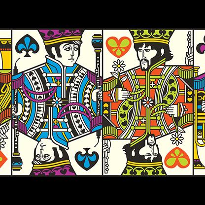 Image du produit Theory11 Cartes à jouer The Beatles version rose (Anglais)