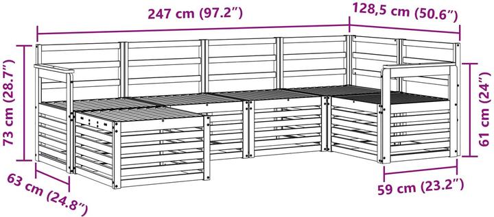 Produktbild vidaXL Outdoor-Sofa