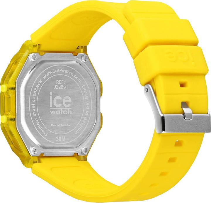 Actual product image ICE Watch Ice Digit Retro Electric Yellow Clear Small (32 mm)