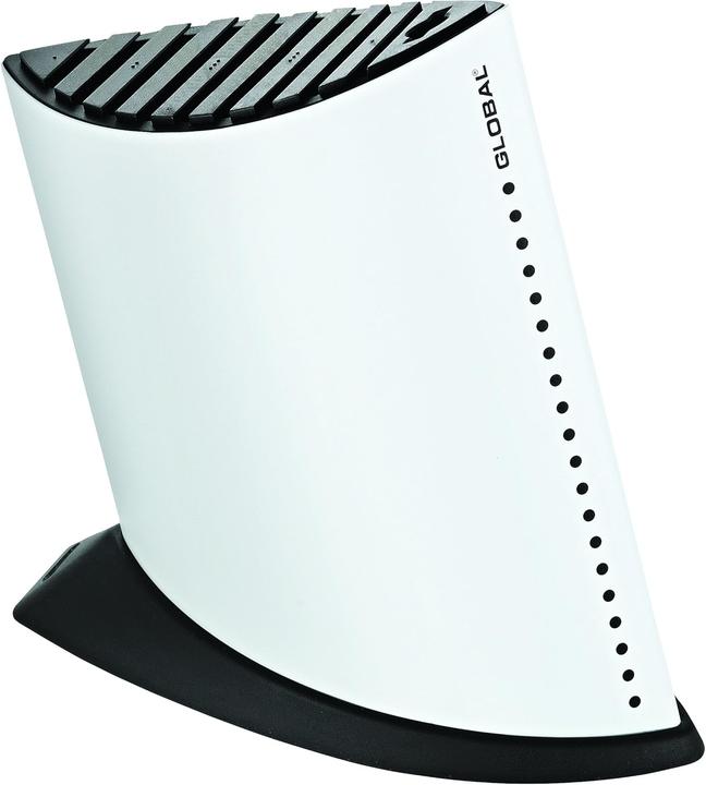 Produktbild Global GKB-52/CW Messerblock oval, S-size, weiss für 9 Messer