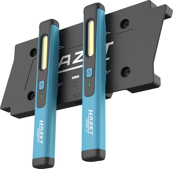 Actual product image HAZET LED pen light set ∙ wireless charging 1979W-11/3 ∙ Number of tools: 3 (200 lm)