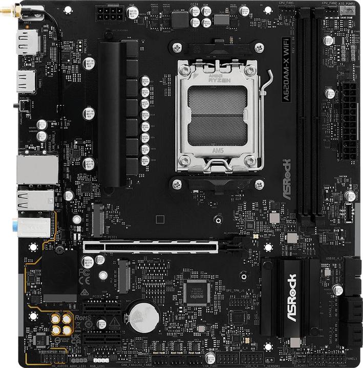 Productafbeelding AsRock A620AM-X WiFi AM5 mATX HDMI/DP DDR5 (AM5, AMD A620, mATX)