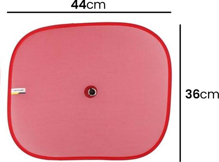 Produktbild Dunlop - Sonnenblende für Autoseitenfenster 36x44 cm 2 Stück (rot)