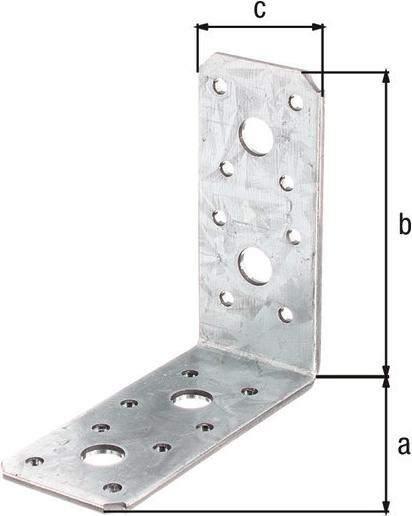 Immagine prodotto Alberts Connettore angolare 90 x 90 x 40 mm, zincato sendzimir, 1 pz. (Connettore angolare, 50 pz.)