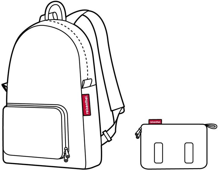 Actual product image reisenthel Backpack Mini Maxi Paisley Black (14 l)