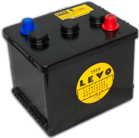 Immagine prodotto Levo 3 R 76 (PP) Batteria per auto d'epoca in scatola PP 6V 77Ah/20h 510A (EN) (6 V, 77 Ah)