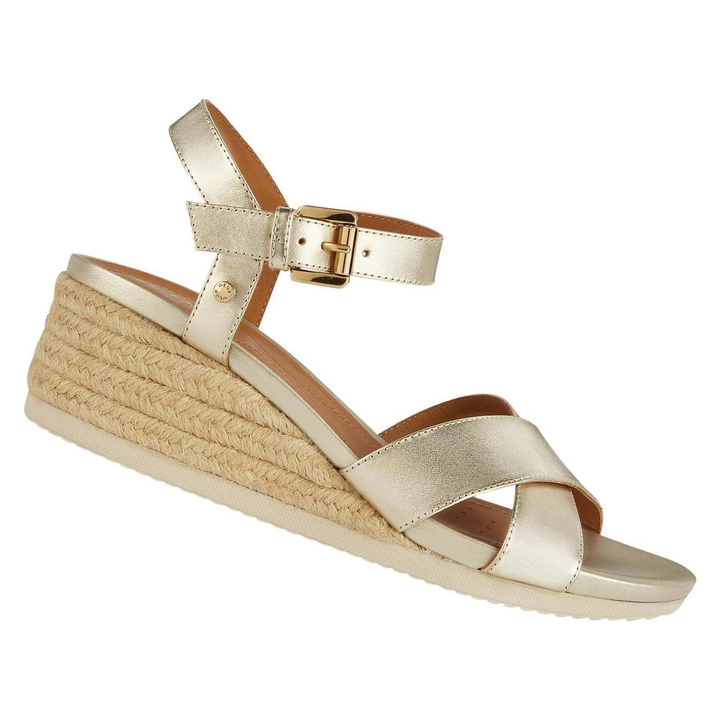 Geox, Damen, Sandalen, Ischia Corda, Gold, (40)