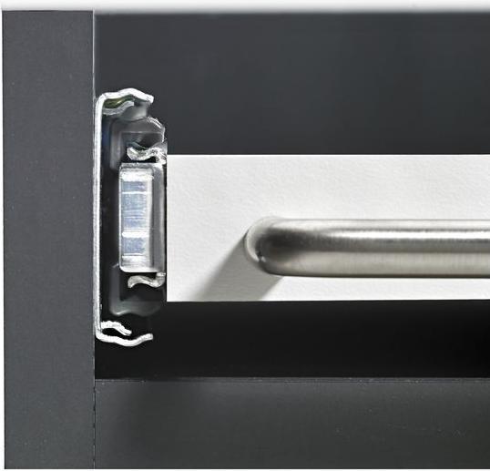 Image du produit Hettich Schubladenschiene Vollauszug 450 mm chromatiert 2 Stück