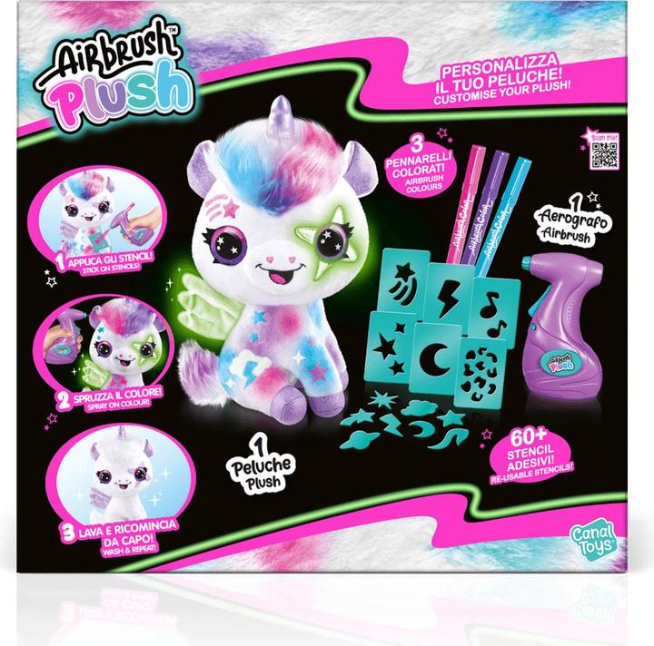 Immagine prodotto Rocco Giocattoli Airbrush Plush Magic Unicorn (23 cm)