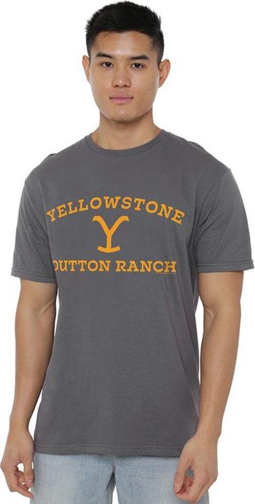 Immagine prodotto Yellowstone Dutton Ranch Maglietta Logo ad Arco Adulto Unisex (L)