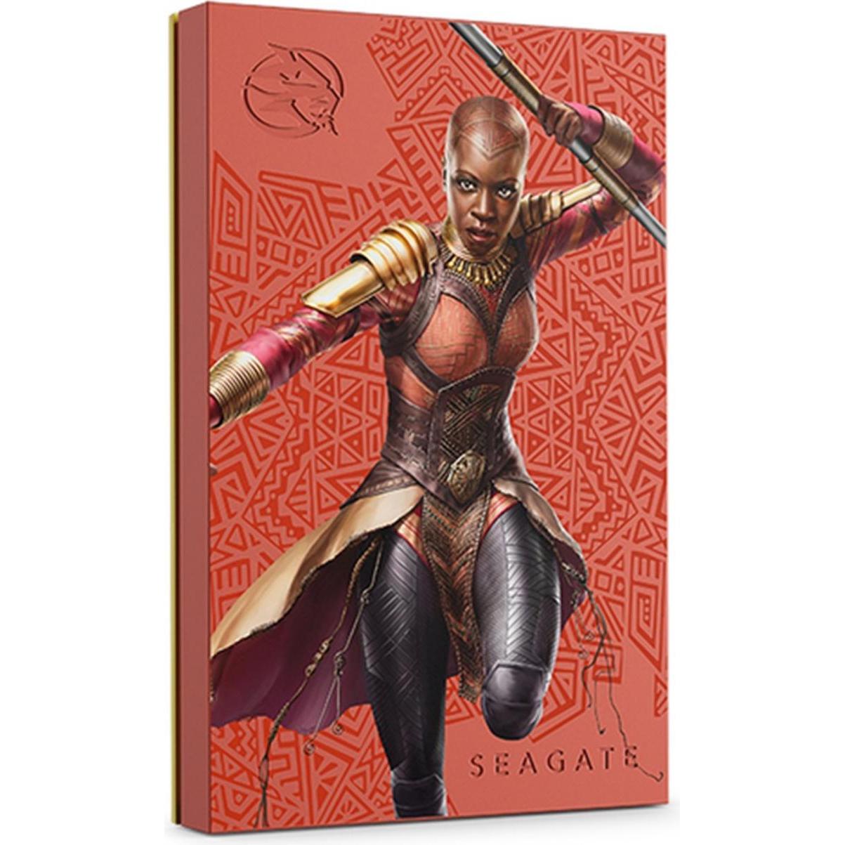 Seagate FireCuda Gaming Hard Drive 2TB USB 3.0 Okoye Special Edition (2 TB), Externe Festplatte, Rot