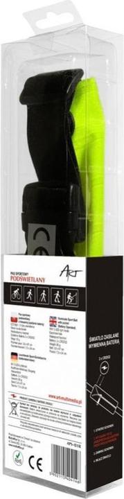 Produktbild Art Pas sportowy podświetlany z kieszenią zielony (APS-01G)