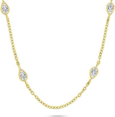 Image du produit Brilio Silver - Decent Silver Necklace with Cubic Zirconia NCL128Y