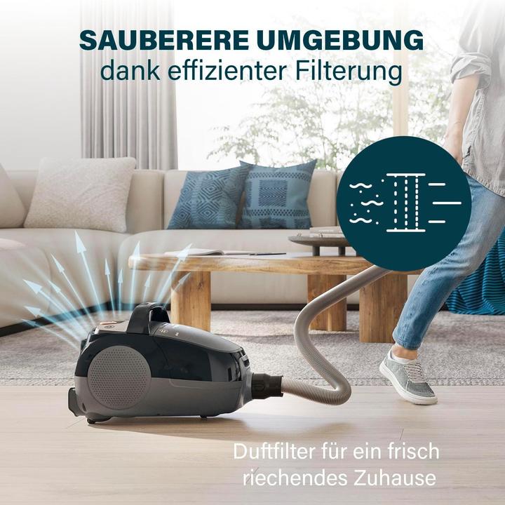 Actual product image Princess Airmotion Pro with Fresh Air Scent, 3 Swivel Wheels, 800W Motor, HEPA Filter, 12m Reach