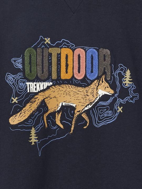 Actual product image Vertbaudet Bedrucktes Jungen Shirt aus dickem Jersey (152)