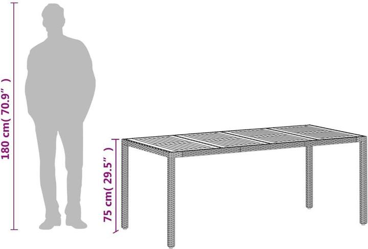 Produktbild vidaXL Gartentisch
