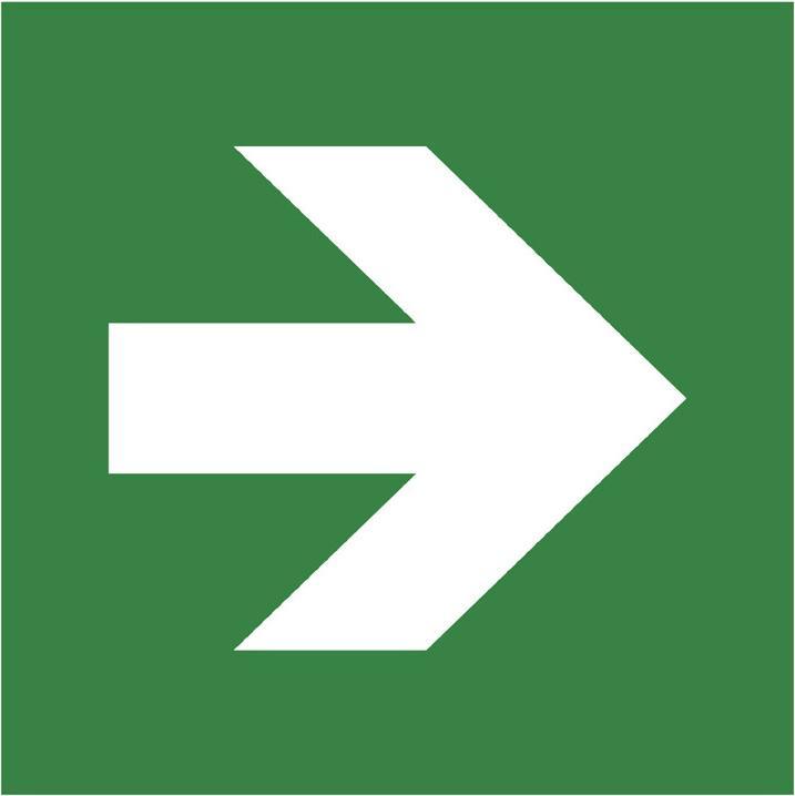Energie-Label Exacompta Schild Pfeil rechts