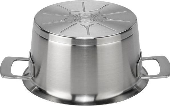 Actual product image Fissler Phi Collection Kookpan met Glasdeksel, 20cm (20 cm, Pot, Stainless steel)