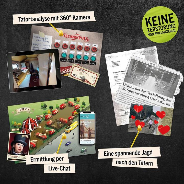 Actual product image Hidden Games Case 4 - A tightrope act (German, 1 - 6 Players)