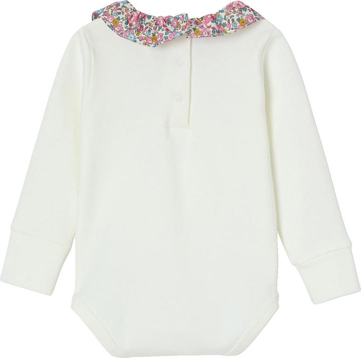 Actual product image Envie de Fraise Bio-Kollektion: Mitwachsender Baby Body mit Liberty-Kragen (80)