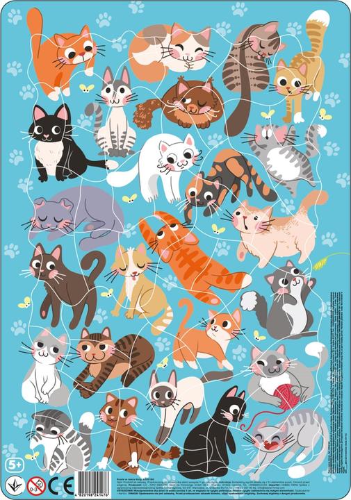 Immagine prodotto Dodo Puzzle gattino con cornice 53 pezzi, 5J+ (53 pezzi)