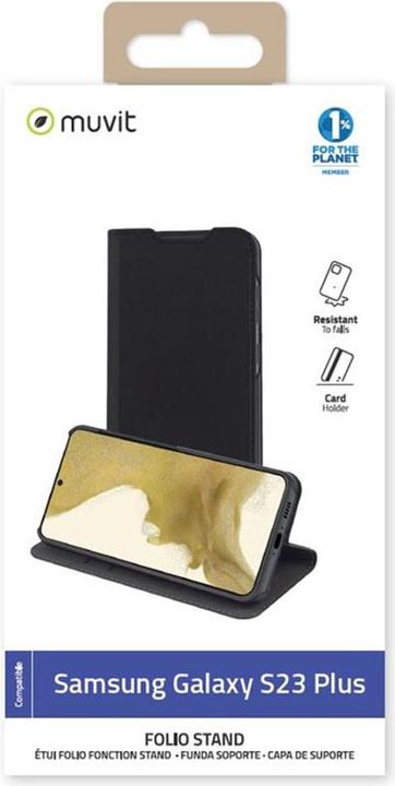 Produktbild Muvit Folio Stand Designed For Samsung Galaxy S23 Plus (Samsung Galaxy S23+)