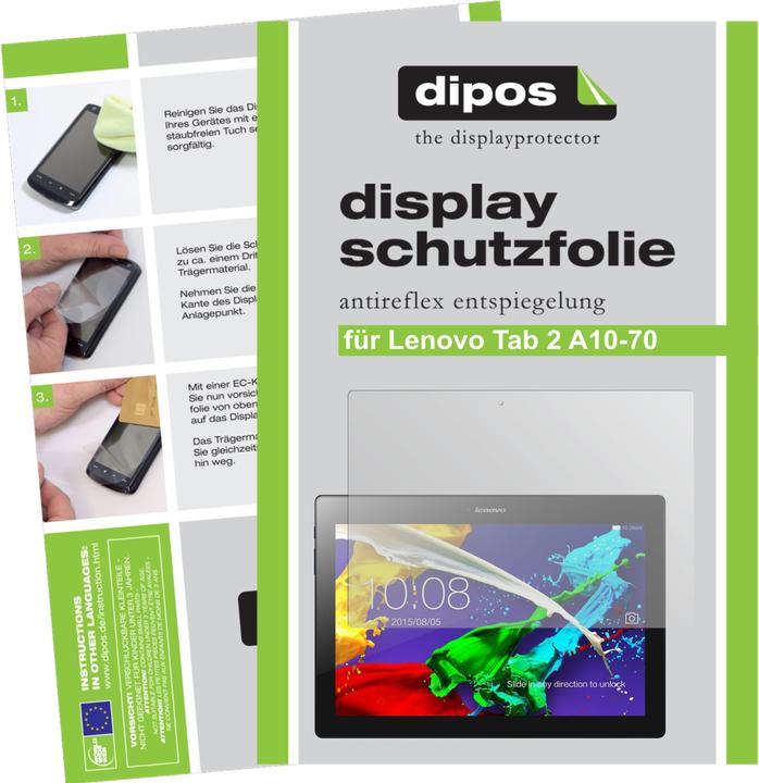 Produktbild Dipos Displayschutzfolie Antireflex (2 Stück, Tab 2 A10-70)