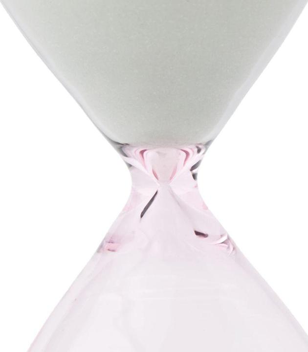 Immagine prodotto TFA Clessidra 19 cm, Bianco/Grigio/Rosa (24,5 x 12 x 12,5 cm)