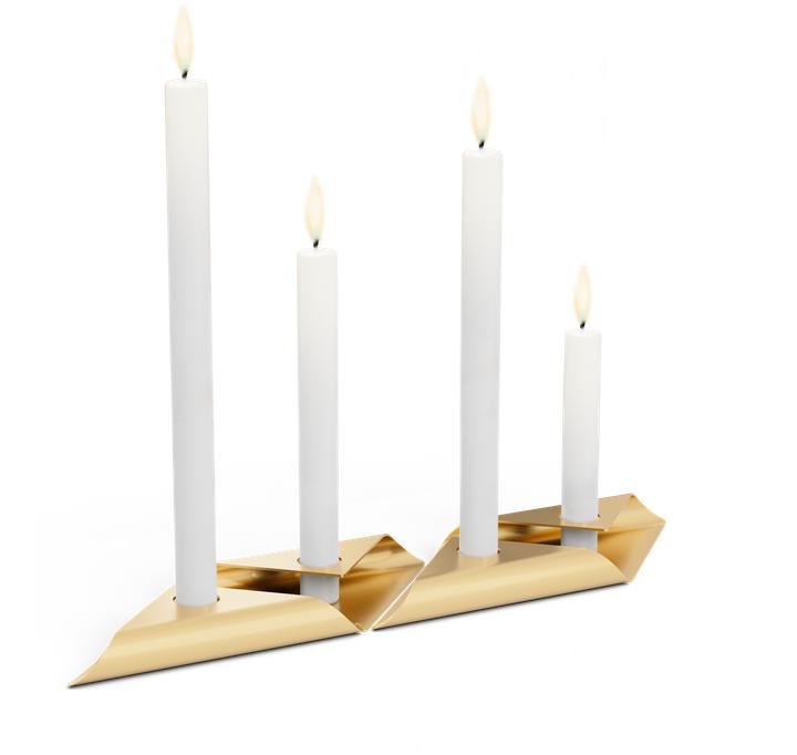 Actual product image Höfats SQUARE CANDLE gold, VE 4