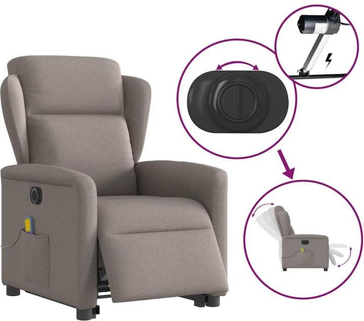 Image du produit vidaXL Massagesessel mit Aufstehhilfe