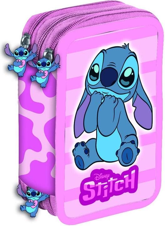 Produktbild Manenti Disney Stitch Lovely triple pencil case