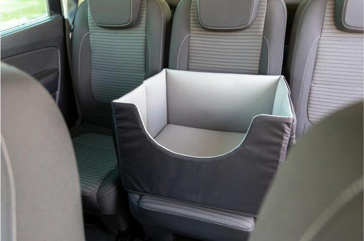 Immagine prodotto Trixie Seggiolino auto 45 × 28 × 40 cm, Nero/Grigio (Cane, Pieghevole, Lavabile)