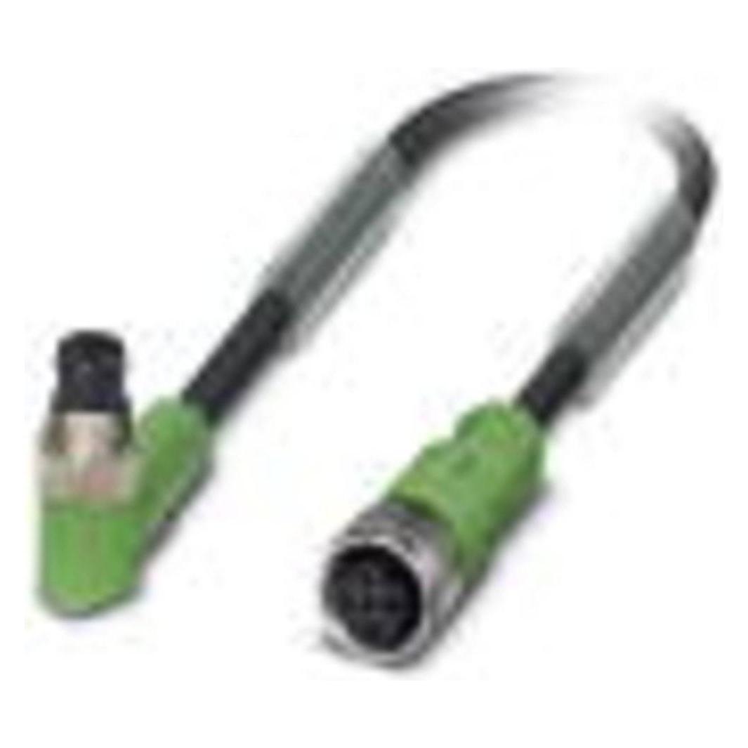 Phoenix Contact Contact 1682391 Sensor-/Aktuatorkabel 0,6 m, Elektronikkabel + Stecker, Schwarz