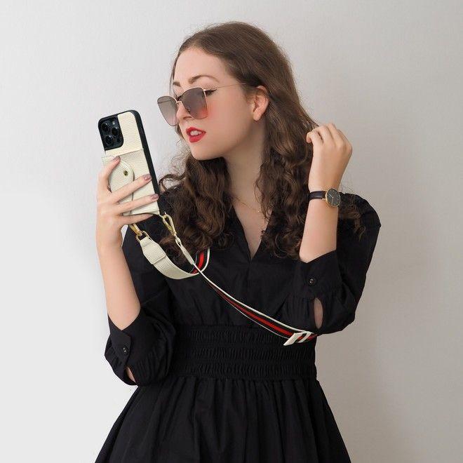 Produktbild MU Style SK101 Series Handykette Kunstleder Hülle mit Kartenfach