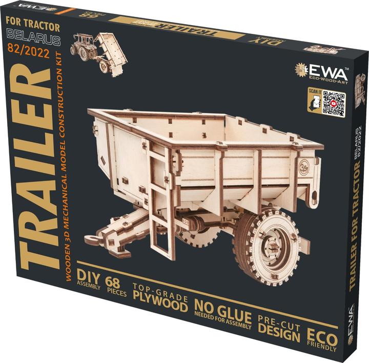 Produktbild Eco Wood Art Anhänger für Traktor Belarus 82