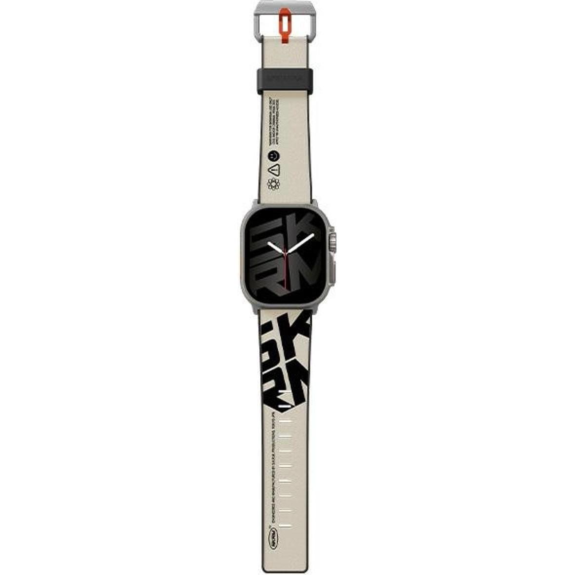 Skinarma Band Spunk Apple Watch Ultra 49mm ivory (Ecopelle, Silicio), Cinturini per orologi, Beige