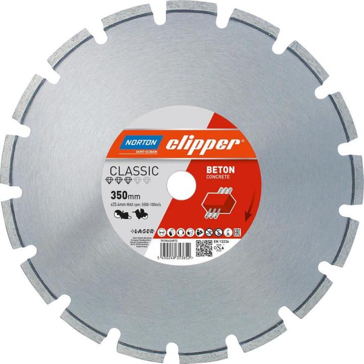Actual product image Norton Clipper Clipper diamond cutting disc Classic concrete - 350x20.0 mm