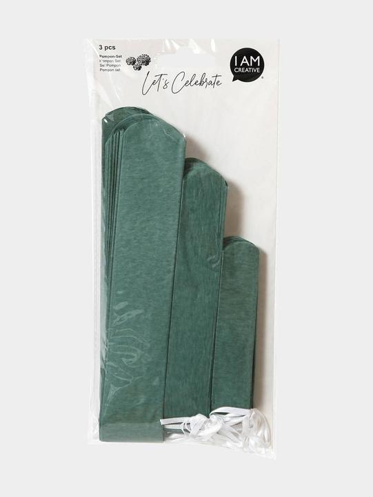 Actual product image I Am Creative Pompom set incl. string (3 pcs.)