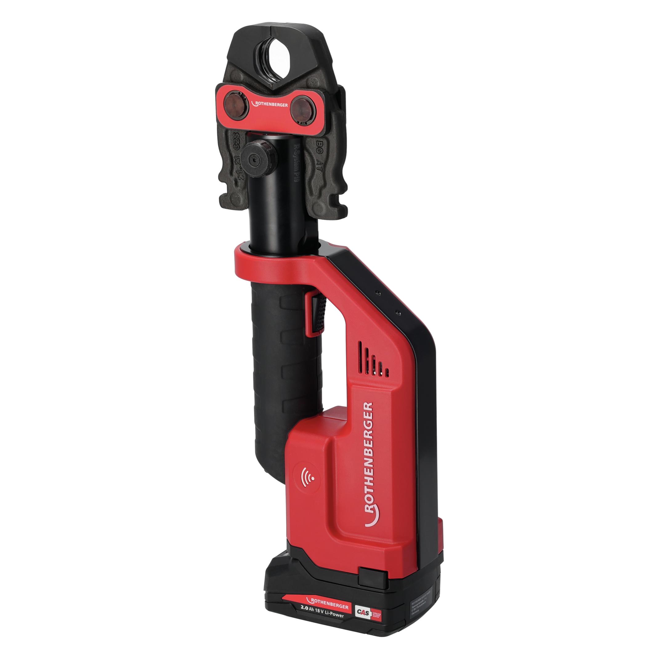 Rothenberger, Zijsnijders, Persmachine Romax Compact Iii Basic Set 18 Volt, 1x 2, 0 Ah Accu, Eu, Cas (400 mm)