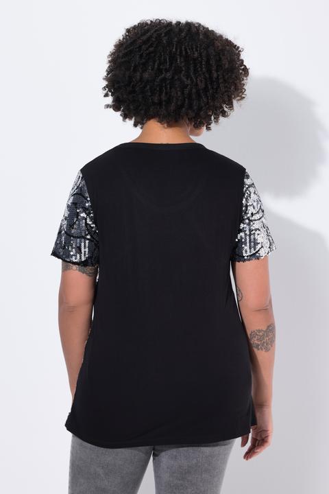 Immagine prodotto Angel of Style T-shirt dal taglio comodo con Smiley di paillettes (42)