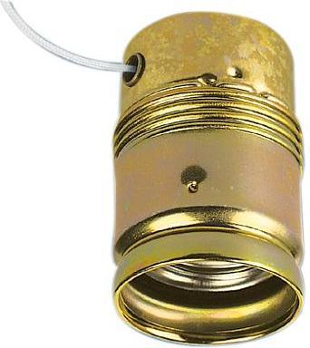 Actual product image Electroplast 2000N03E Metal socket E27 with pull switch ms. 2 PCS.