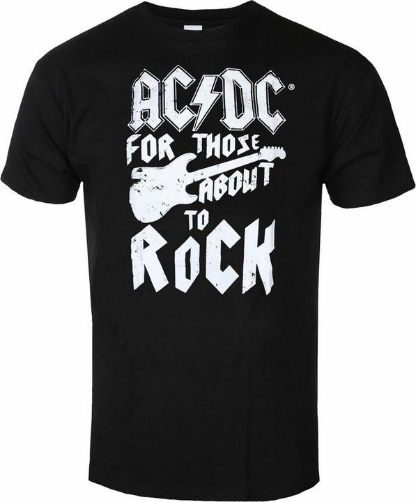 Actual product image AC/DC Unisex Adult For Those About to Rock Guitar Short Pyjama Set (L)